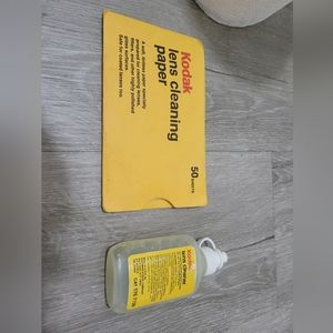 50 new Kodak vintage Lens paper & 1/2 bottle vintage Kodak lens cleaner